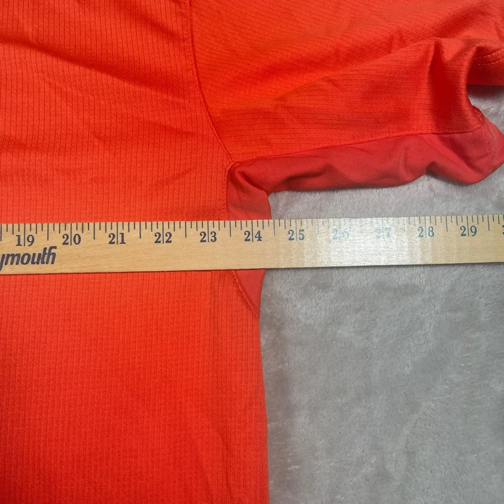 Nike Polo Shirt Sphere Dry Men XXL Orange Short Sleeve Textured‎ Stripe Golf